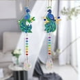 thumbnail image 2 of DIY Double-Sided Acrylic Crafted Mosaic Art Suncatcher Pendants – Set of 2 Beaded Mosaic Art Kit with Sparkling Rhinestones – Window, Wall, Garden Decorative Hanging, Craft  Size SMDZ05, 2 of 7