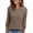D Khaki, variant on Blouses for Women Long Sleeve Buttons Shirts Dressy Crew Neck Tunic Tops Fall Casual Lightweight Sweaters