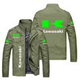 thumbnail image 5 of Spring And Autumn Men's Casual Kawasaki Men's Charge Clothes Polyester Jacket Retro Locomotive Windproof Fashion Motorcycle, 5 of 5