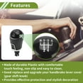 thumbnail image 3 of Perilla de cambio manual de 5 velocidades Unique Bargains para VW Amarok 2011-2022, palanca de cambios de plástico para automóvil, color negro, 3 of 6