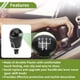 thumbnail image 3 of Perilla de cambio manual de 5 velocidades Unique Bargains para VW Amarok 2011-2022, palanca de cambios de plástico para automóvil, color negro, 3 of 6