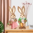 thumbnail image 4 of 4 piezas 35 cm de paja suministros de de animales de Pascua para escritorio de Navidad shamjiam Conejo de Pascua, 4 of 8