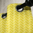 thumbnail image 4 of Ambesonne Yellow Chevron Grommet Curtain, Vertical Retro, 50" x 63", Avocado Green Yellow, 4 of 6