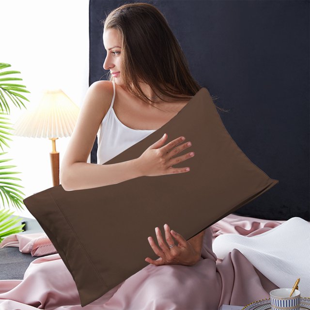 YIMWNYI 2Pcs Pillow Cases, Soft Brushed Microfiber Fabric, Shrinkage and Fade Resistant, 20x30 Inches Pillow Covers, Envelope Closure Design, Machine Washable, Durable & Comfortable Pillowcase Set