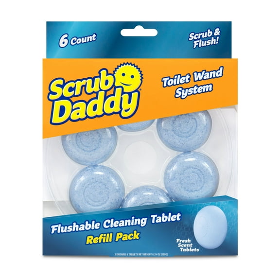 Scrub Daddy Dissolving Toilet System Refills, 6 Count