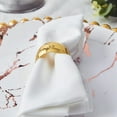thumbnail image 6 of BalsaCircle 4 Pieces Hammered Napkin Rings Table Top Decorations Party Events, 6 of 8