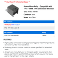 thumbnail image 2 of Blower Motor Relay - Compatible with 1992 - 1994, 1996 Oldsmobile 88 Sedan 1993, 2 of 2