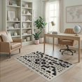 thumbnail image 2 of ODIKA 4'x6' Cream Gray Geometric Abstract Design Washable Area Rug Modern Inspired Pattern Motif for Bedroom, Reading Nook, Pet Friendly & Non-Shedding, 2 of 7