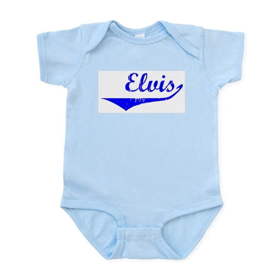 CafePress - Elvis Vintage (Blue) Infant Bodysuit - Baby Light Bodysuit, Size Newborn - 24 Months