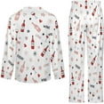 thumbnail image 6 of HPINK-T Bottle Wine Love Women's Long-Sleeve Shirt And Full-Length Bottom Pajama Set, 6 of 6
