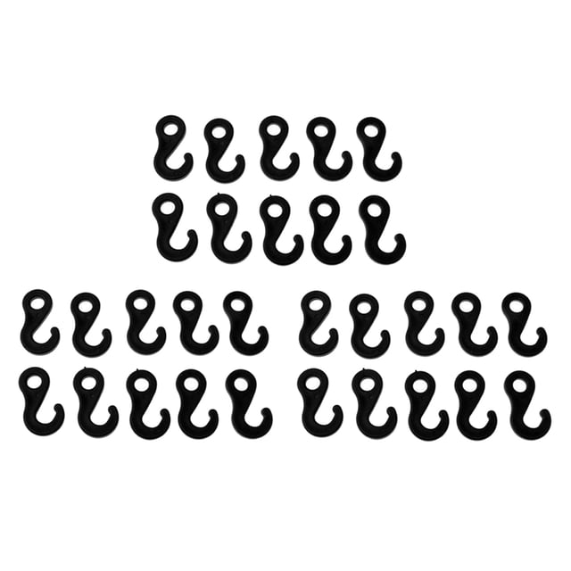 30 unids set mosquetón de gancho de plástico Sunnimix para tienda toldo