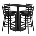 thumbnail image 1 of Flash Furniture 24X42 Laminate Bar Table Set In Black Top Black Vinyl Seat, 1 of 4