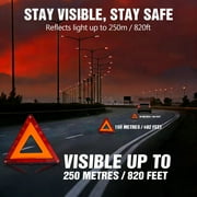 Car Emergency Roadside Kit, Safety Triangle Warning Kit 5 Packs with Foldable Reflective Road Triangles, Safety Vest and Gloves for Roadside Emergency