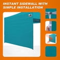 thumbnail image 5 of Eurmax Instant Sunwall for 10x10FT Pop up Canopy, 1 Pack Turquoise Canopy Sidewall, 5 of 6