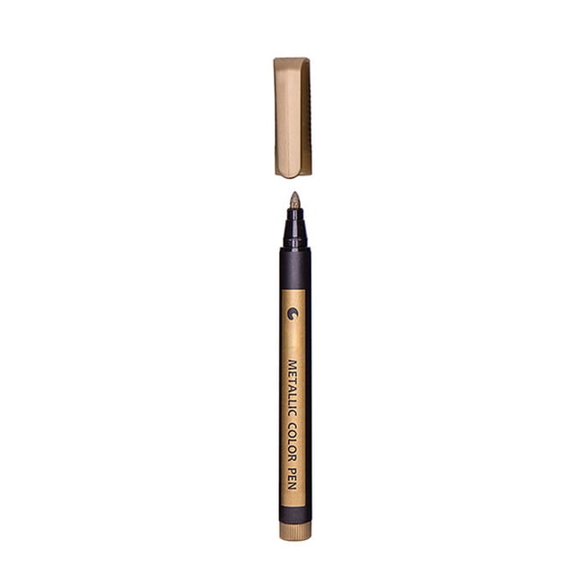 Binwennn Pretty Pens under 5 Calligraphy Ink Cartridges Paint Highlight Pen Black CardDiy Photo Album Pen Water Based Color Metal Pen 1ml