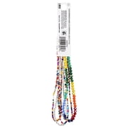 Cousin DIY 5-Strand Rainbow Seed Bead and Rondelle Necklace, 35 in, Adult Unisex