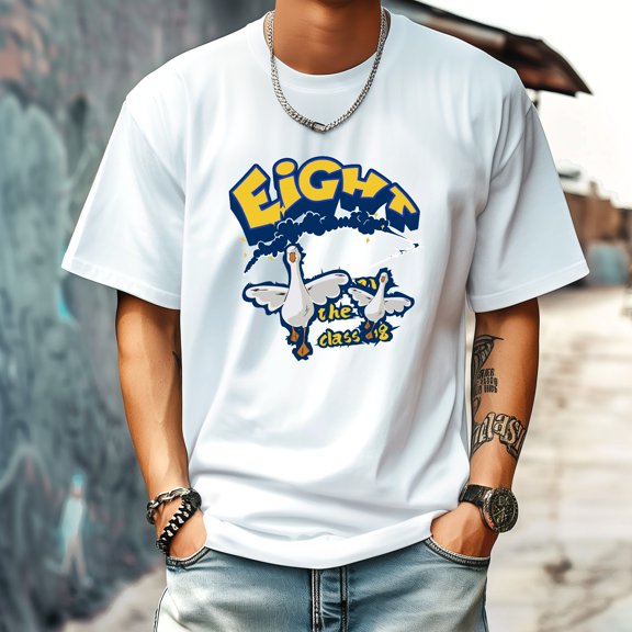 Men's T Shirt Round Neck Patterned Tee Summer New Sports Shirt Vintage Style Gift for Friends XS