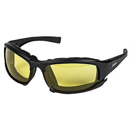 Jackson Safety Calico Safety Eyewear V50 25674, Amber Anti-Fog Lens with Interchangeable Temples and Head Strap