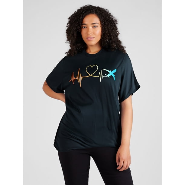Airplane Art For Men Women Aviation Instructor Airline Pilot T-Shirt mens t shirt, black, women, funny, misfits, men, journey Tee For Adult, Men, Women, Teen, Teenager, Adolescent, Youth