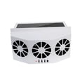thumbnail image 4 of Phenofice Car Window Fan Solar Powered Exhaust Fan with Three Duct Efficient Ventilation, 4 of 8