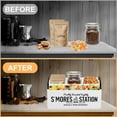 thumbnail image 4 of S'Mores Caddy 4 Compartments S'Mores Bar Station Practical S'mores Organizer with Handle Wood S'Mores Station Box Large Capacity S'Mores Station for Home Kitchens, 4 of 11