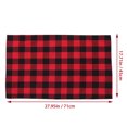 thumbnail image 2 of 4pcs Checkered Pattern Dish-washing Towels Household Cleaning Cloths (Red), 2 of 9