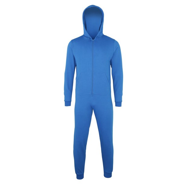 Comfy Co - Onesie/Mono/ Pijama de una pieza liso entero Unisex niño/niña (Azul zafiro)