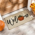 thumbnail image 6 of Fall Welcome Doormat, Seasonal Autumn Pumpkin Decorative Door Mat Non-Slip Rubber Backed Entryway Rugs for Indoor Outdoor Entrance Floor 17 x 29 Inch, 6 of 6