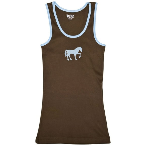 Horse Filly Silhouette Juniors Tank Top - Medium