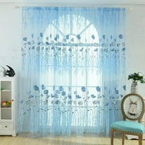 2Pcs Gesang Voile Tulle Sheer Curtain Window Panel Drape 39.4x78.8