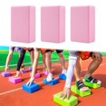 thumbnail image 1 of 3 Piezas Escalón Equilibrio Ejercicio Coordinación Estabilidad Aula Escuela rosa, 1 of 9