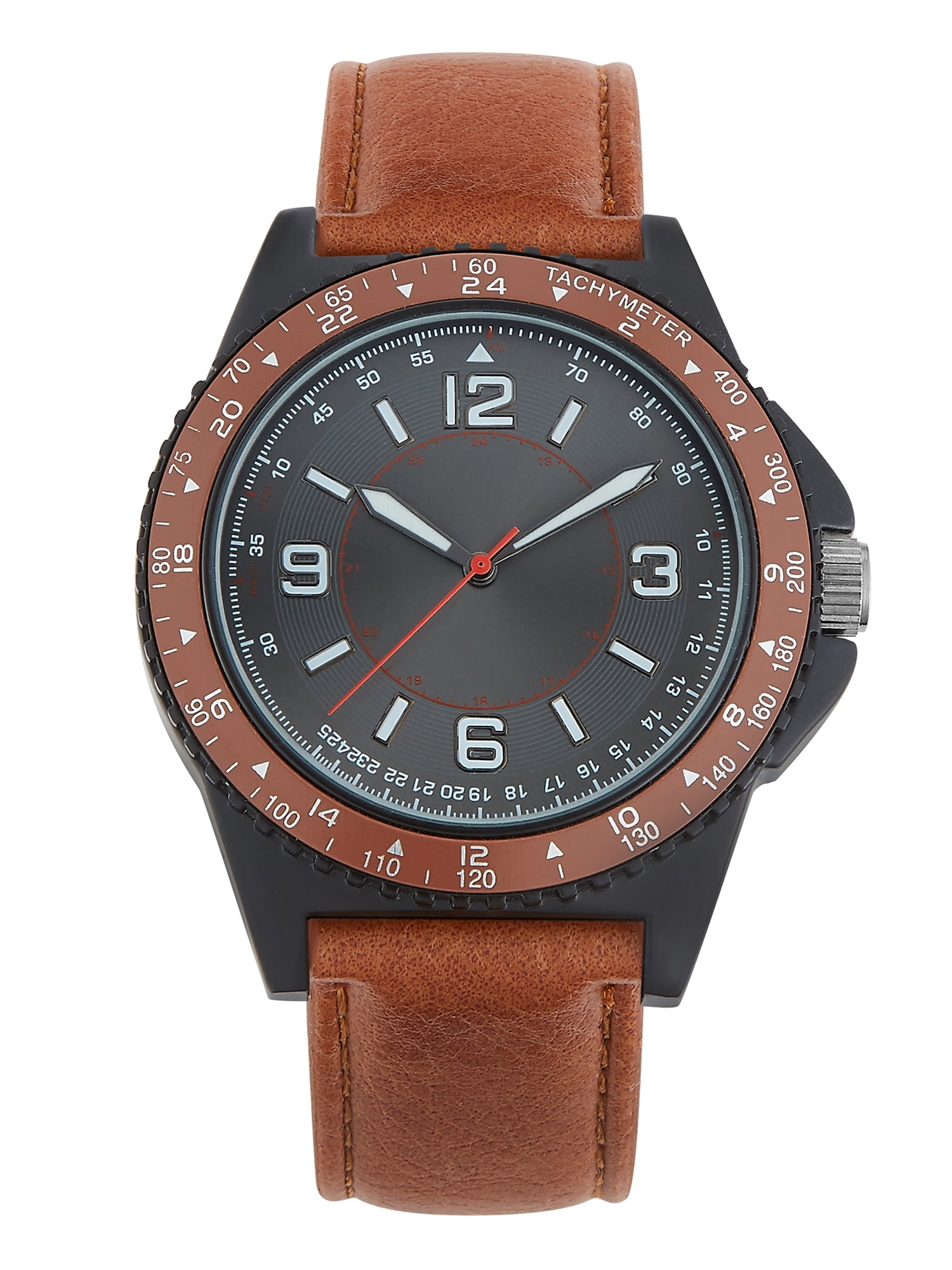 George Men's Brown Strap Watch