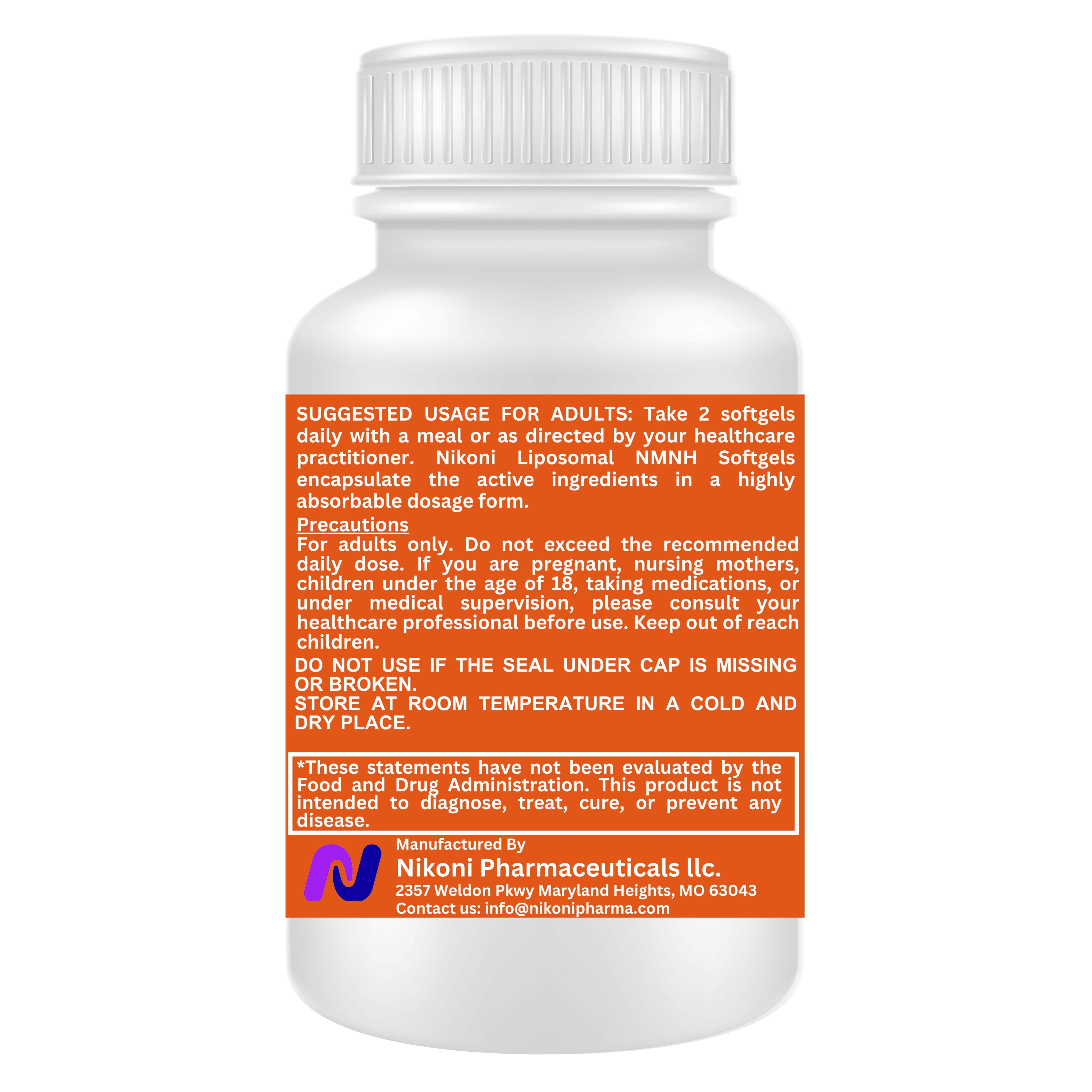 Nikoni Immune Support Dietary Supplement 18-in-1 Liposomal Formula Vegan Softgels 60 Count