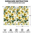 thumbnail image 2 of Rustic Sunflower and Wildflowers Kitchen Curtains 2 Panels - 42x63 Inch Farmhouse Tier Drapes, Vintage Window Treatment for Cafe, 2 of 2