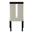 thumbnail image 6 of Furniture of America Jalen Faux Leather Dining Chair in White (Set of 2), 6 of 11