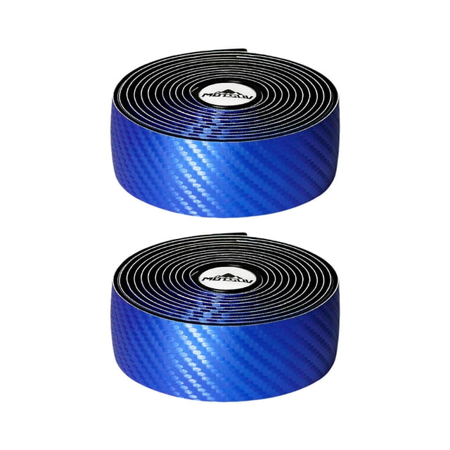 bedienty 2PCS/Box Racing Bike Wraps Bicycle Handlebar Belt Portable Breathable Flexible Damping Cycling Riding Grip Tapes Blue 1Set