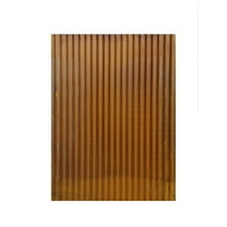 Corrugated Metal Wainscoting Wall Panels - Rusted - 36" Height