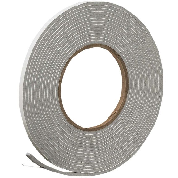 Do it 1/4" W x 1/8" T x 17' L Gray Foam Weatherstrip Tape V442HDI