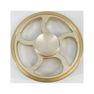 Rainbow Brass EDC Fidget Spinner Toy - High Speed, Multicolor Tri