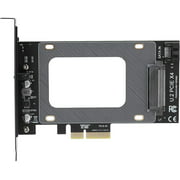 U.2 to PCIe Riser Card, SFF-8639 to SSD Expansion Board, with 6 Channels PCIE to CPU, SAS and SATA, U.2 Adapter Card