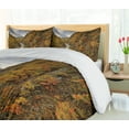 thumbnail image 5 of Ambesonne Nature Scene Duvet Cover Sets, River Autumn Colors, 2-King, Fawn Orange Olive Green, 5 of 7