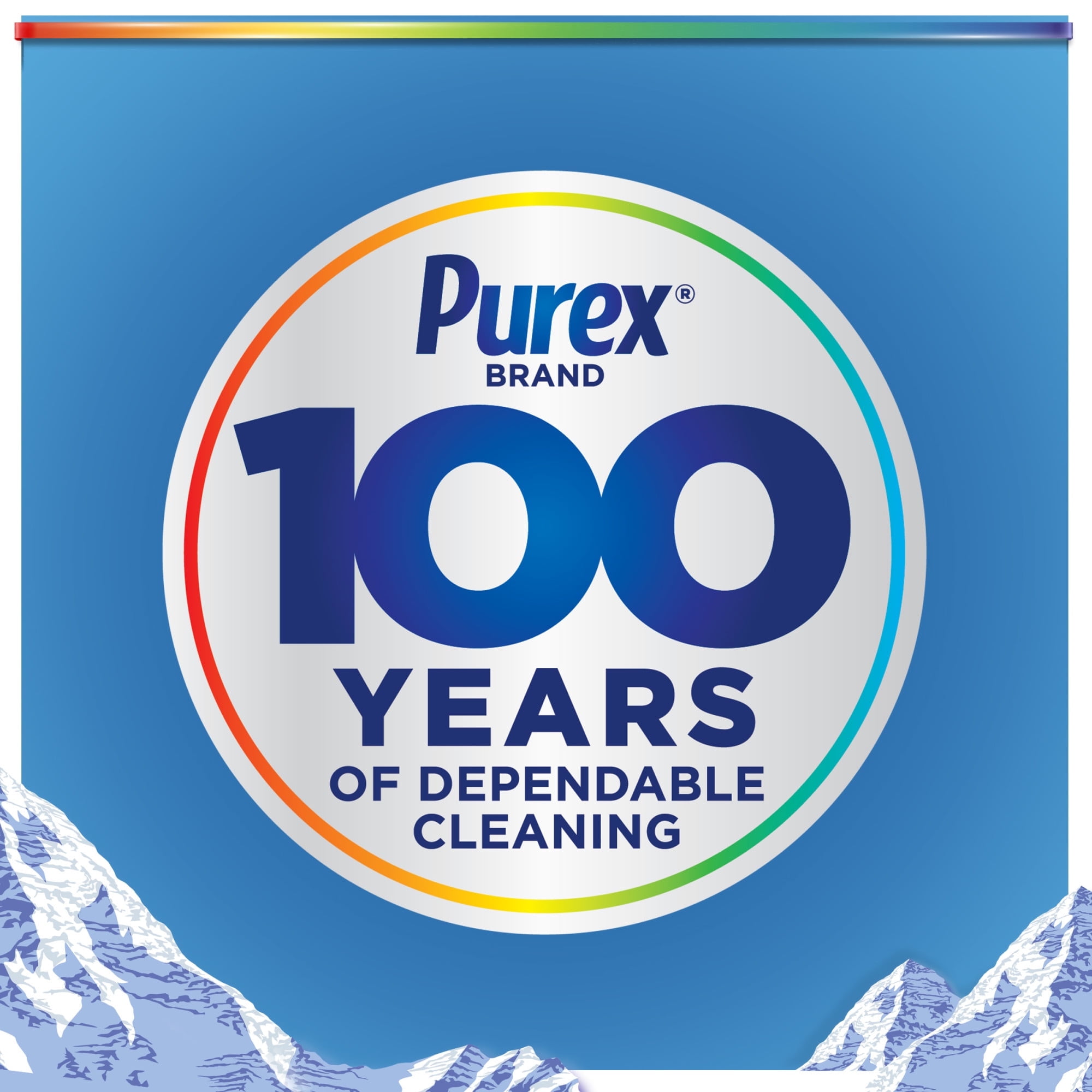 Purex Liquid Laundry Detergent, Mountain Breeze, 250 Fluid Ounces, 192 Loads