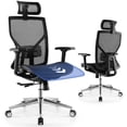 thumbnail image 1 of Costway Chaise de Bureau Ergonomique avec Appui-Tête Réglable, Dossier Inclinable, Accoudoirs 3D, 1 of 10