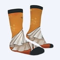 thumbnail image 2 of Unisex Trendy Socks - 2 Pairs with Artistic Woman in White Dress Design Stylish Mixed Colors Perfect for All Seasons, 2 of 5