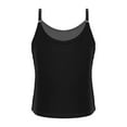 thumbnail image 2 of renvena Girls Adjustable Shoulder Straps Shiny Sequins Tank Top Camisole Party Stage Vest Black 16, 2 of 7