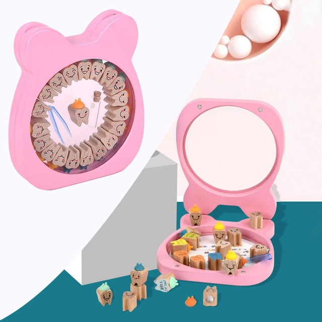 Caja de de bebé / Contiene / Colector / Contenedor Cajas de para niños de Soporte de caja de / rosado Salvador organizador de dientes de leche