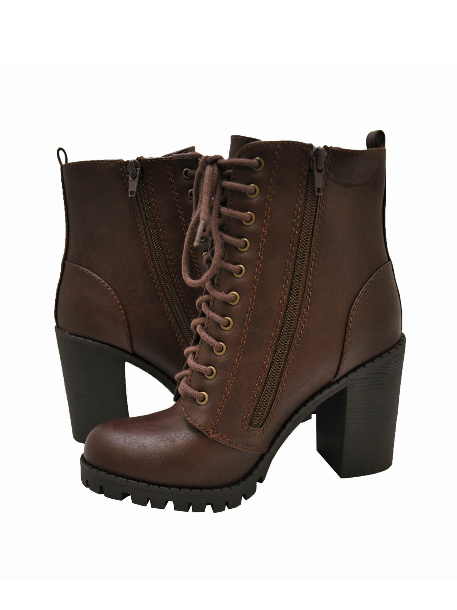 block heel ankle booties