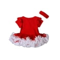 thumbnail image 4 of Toddler Bewborn Infant Kids Baby Girls Festival Party Romper Jumpsuit Tutu Dress Headband Outfits Clothes, 4 of 5