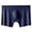 Royal Blue, variant on zeranth Men Thin Boxers Seamless See-through Soft Solid Color Mid Waist Ice Silk U Convex Soft Plus Size Elastic Quick Dry Moisture-wicking Men Underpants Underwear
