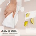 thumbnail image 4 of 2 Piece Kitchen Mat, Anti-Fatigue Cushioned Kitchen Mats Set for Floor, Waterproof Non Slip Comfort Standing Mat, Scandi Minimalist Kitchen Rug, 17"x30"+17"x47", Khaki Tan Geo Brushstroke, 4 of 6